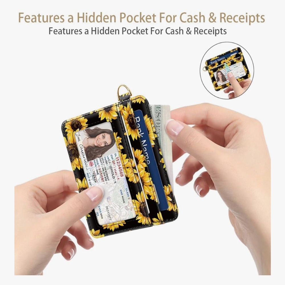 🆕 Slim Minimalist Pocket Credit Card Holder Wallet RFID Blocking Lightweight - Picture 5 of 9